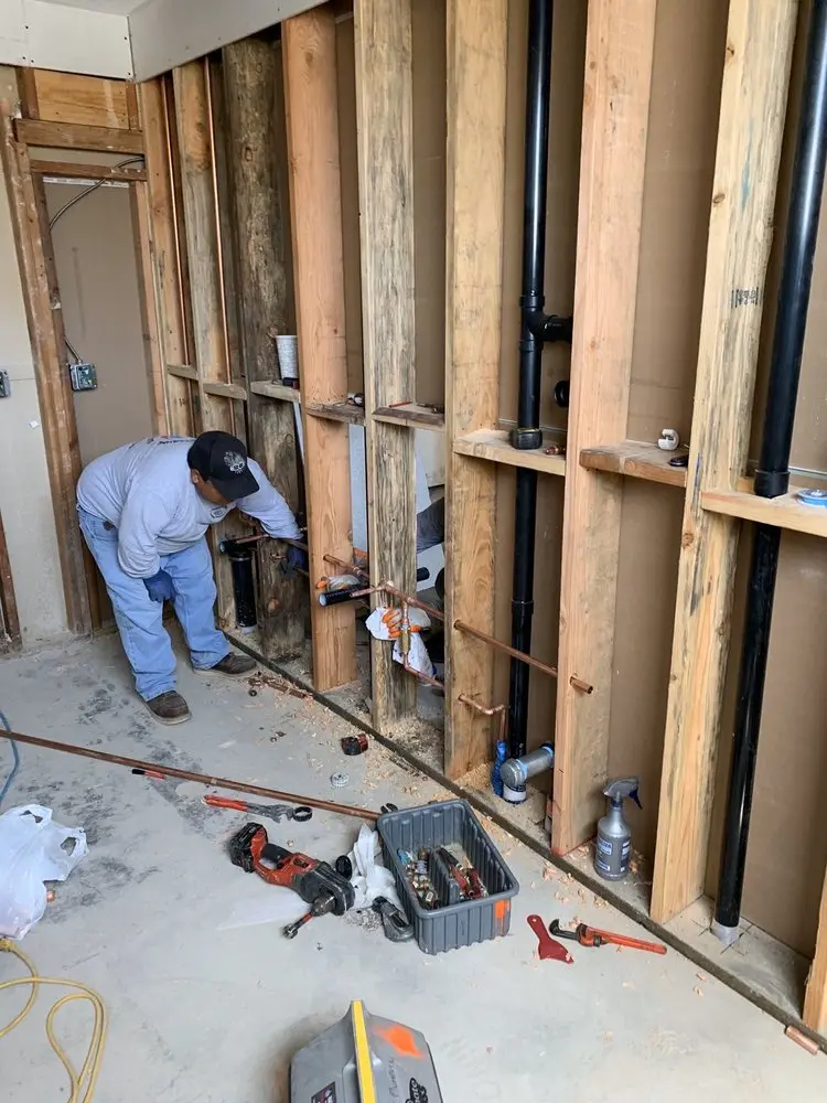 Commercial rough-in plumbing for Gas Line Repair in Severn